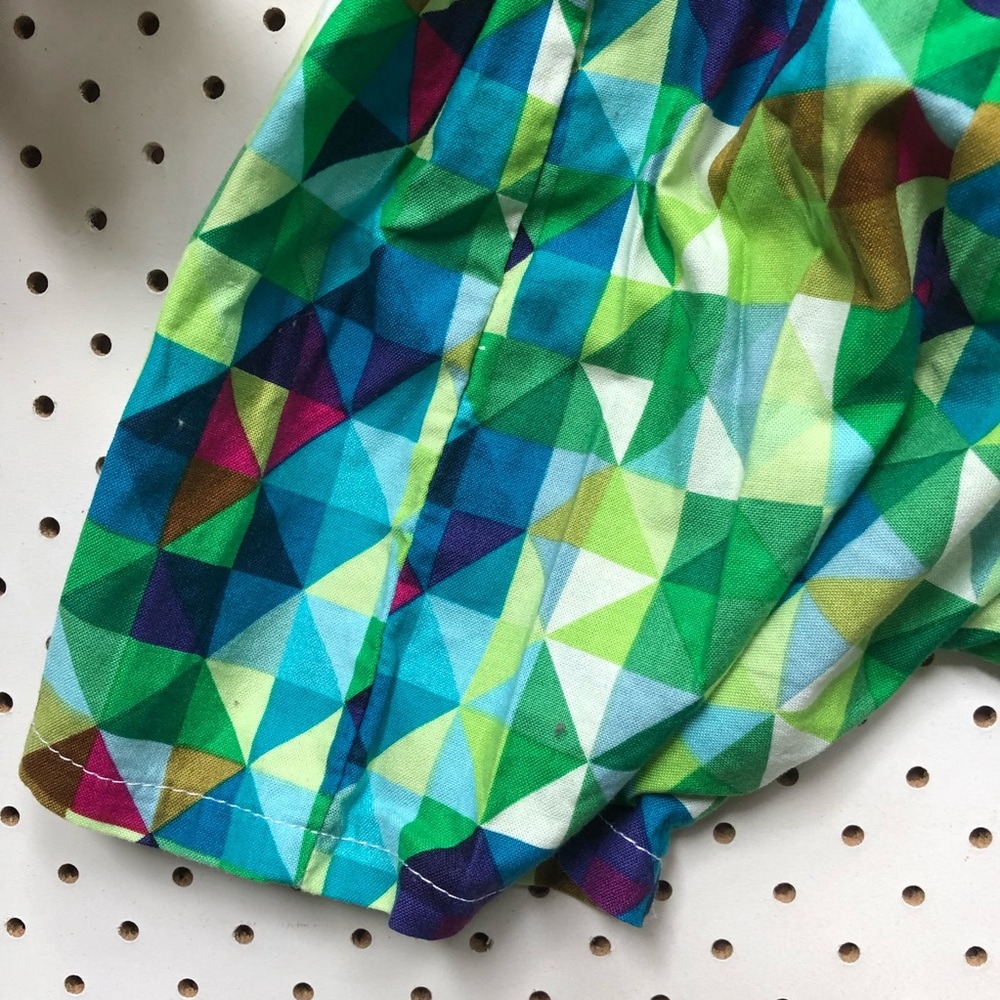 Boys size 3 Handmade MOP AND DOLLY Harem pants, green cotton, ‘jumbo slouchies’ - Picture 3 of 7